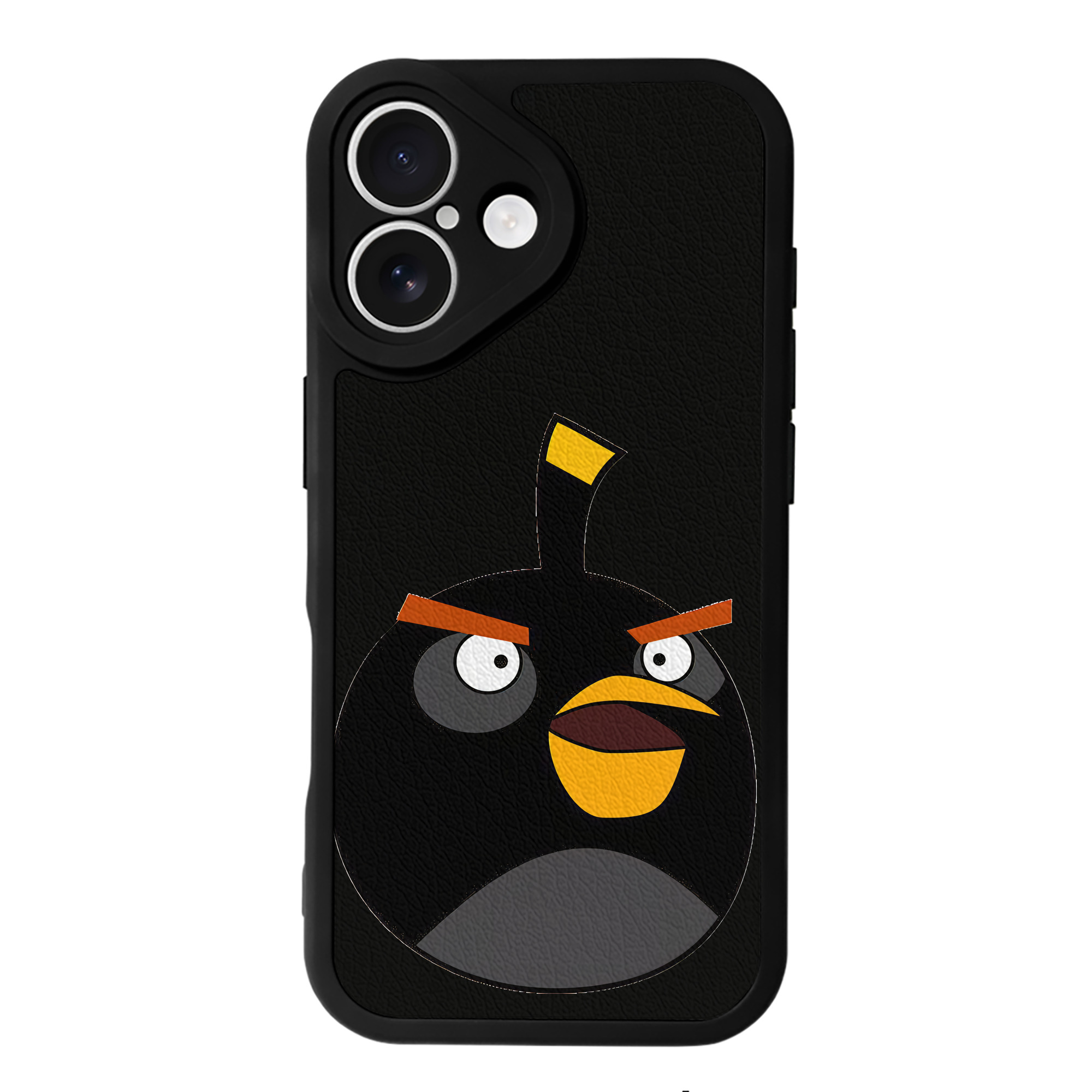 （画像用） Angry Birds アングリーバード 【iPhone 16シリーズ対応】シリコンスマホケース（レザー調） 材質：シリコン
